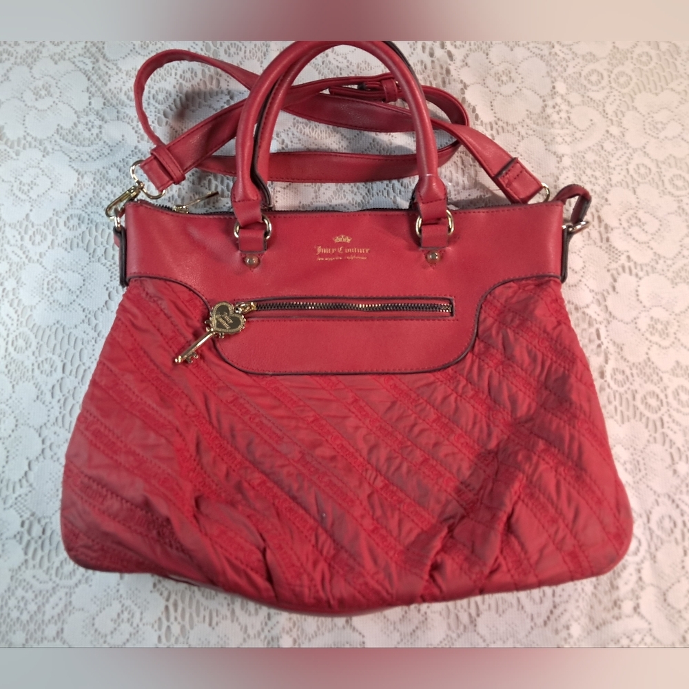 JUICY Couture RARE Red Cloud 9 Designer Women's Bag Y2K Puffer